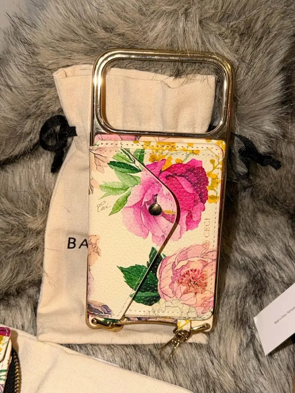 Bandolier Rae Magnet Duet Essentials Set in Ceci Ivory Floral/Gold